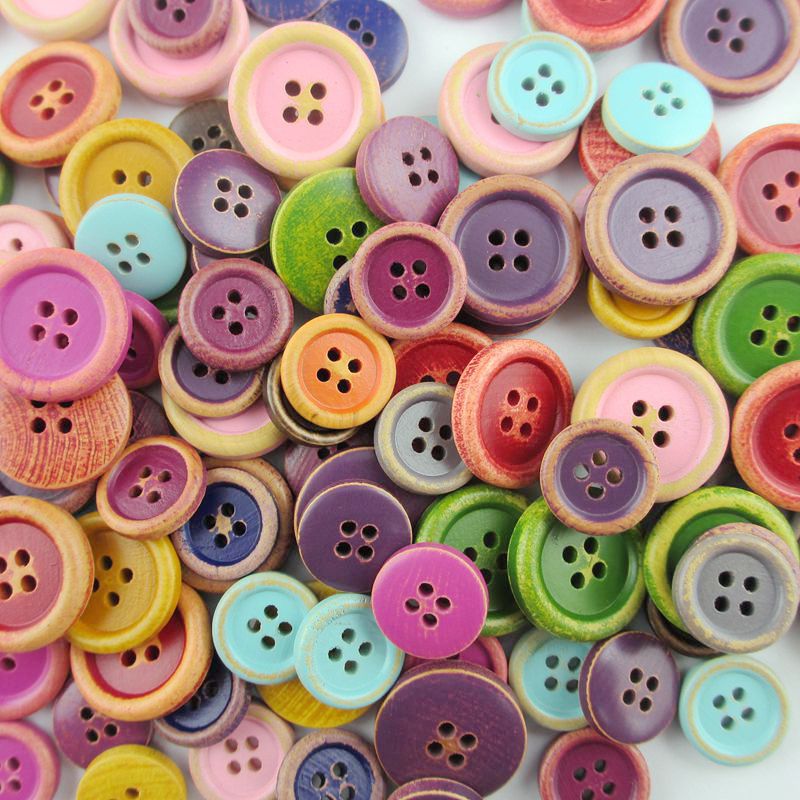 baby clothing wood covered buttons 
