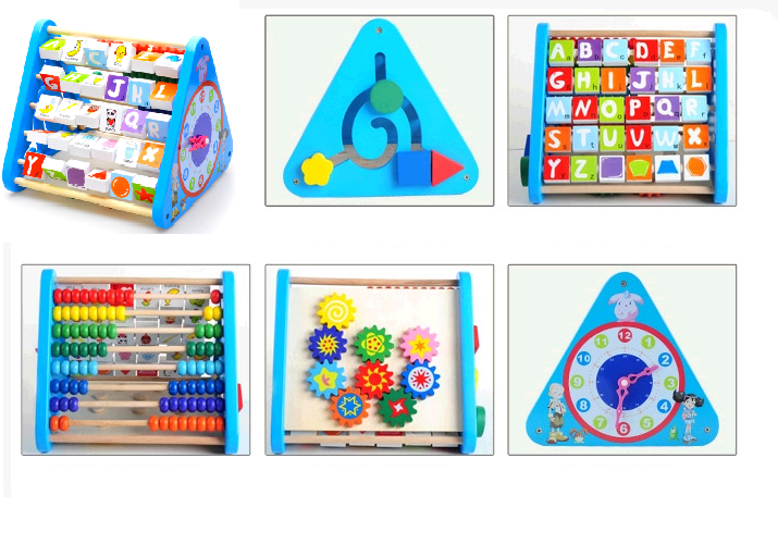 Animal Clock Wooden Toys for Children 