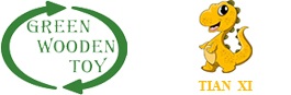 green wooden toys