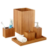 Custom Bamboo Bath Accessory Set