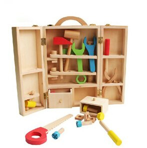 wooden tool box for children
