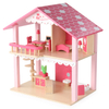 Wooden Role Play Pink Doll House 