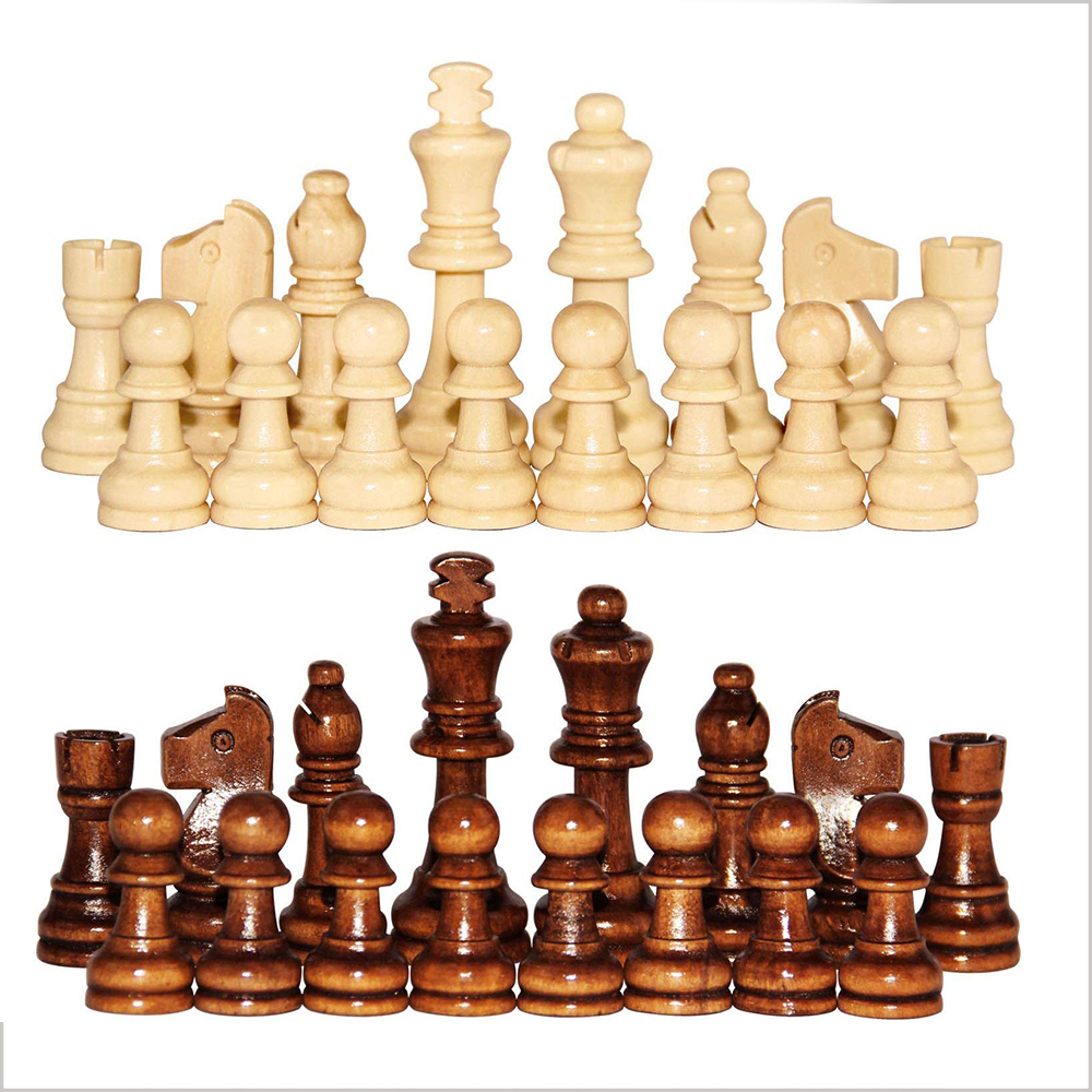 Classic Wooden Chess Pieces 