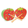 Apple Shaped Catch Worm Game Toy