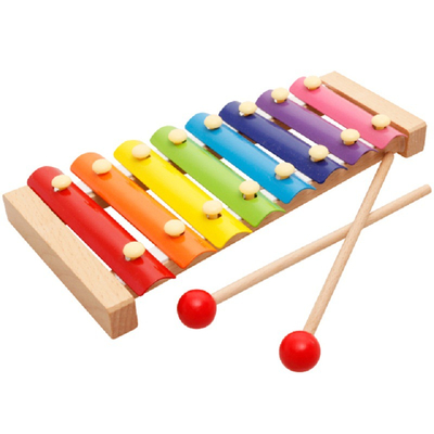 Baby Wooden 8 Tunes toy hitting musical toy 