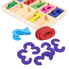 Wooden Craft Numbers with Storage Tray 