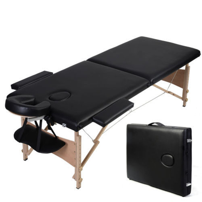 Portable wooden massage table folding bed