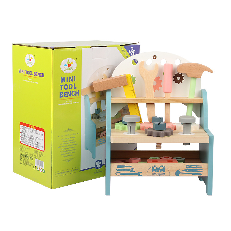 Kids Wooden Mini Tool Bench Toy