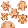 Custom Promotional Wood Folding Magic 3D Bamboo Puzzle Game 