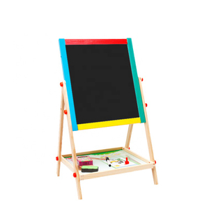 Children Drawing And Writing Wooden Easel 