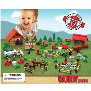 Children Wooden Toys Farm