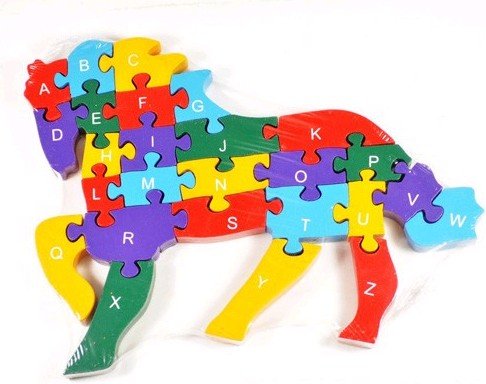 Wooden Animal Alphabet Jigsaw Puzzle
