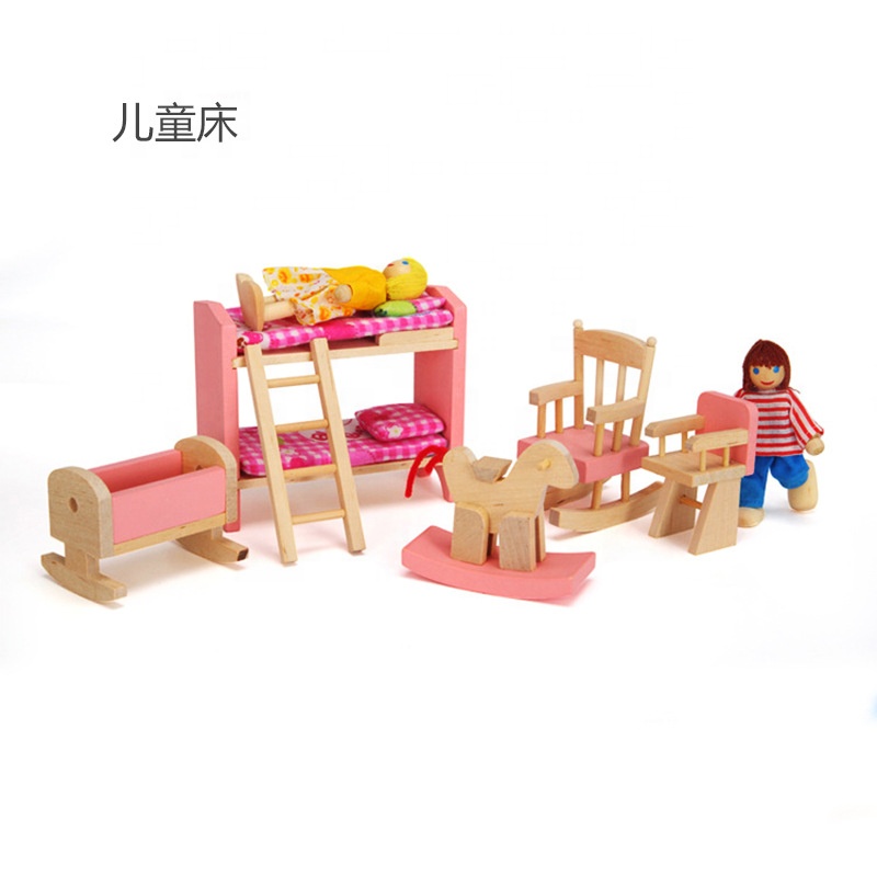 Wooden Miniature Doll House Furniture Toy