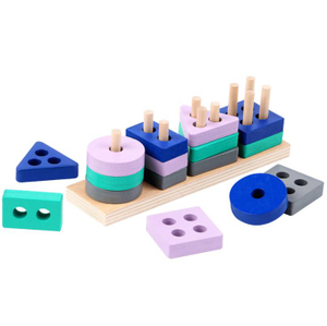 Wooden Stacking Toys & Shape Sorting Board Toys 