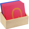 Montessori capital case sandpaper letters