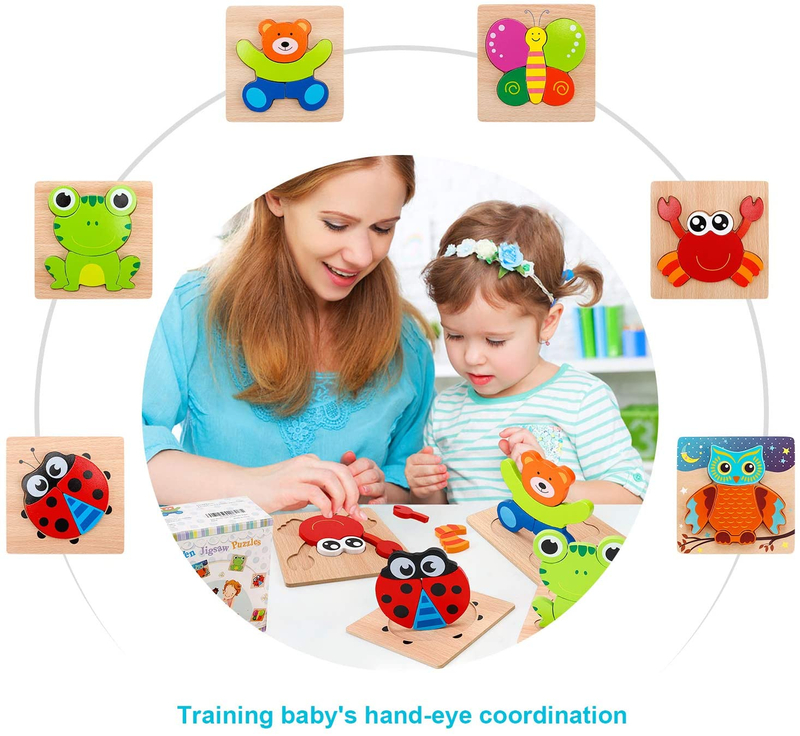 Wooden Animal Puzzles For Kids - Buy Puzzle for Kids, Wooden Animal ...